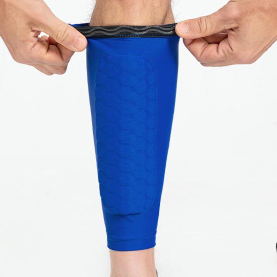 Футбольные щитки для голени для молодежи и взрослых, компрессионный рукав для голени с сотовыми накладками, спортивная защитная экипировка для футбола, бейсбола, катания на лыжах, хоккея