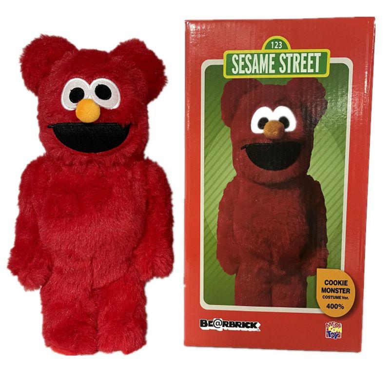 Bearbrick Улица Сезам Элмо Cookie Monster 400% с коробкой Фигурка