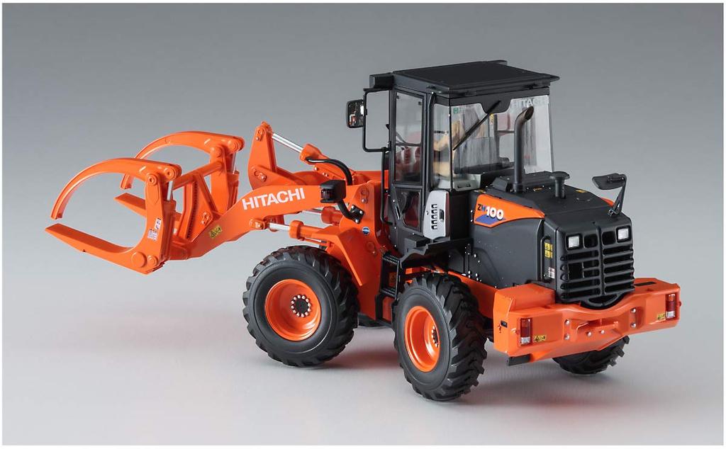 Hasegawa Hitachi Construction Machinery Колесный погрузчик Лесной захват Спецификация Машина Пластиковая модель 66105 1/35 ZW100-6