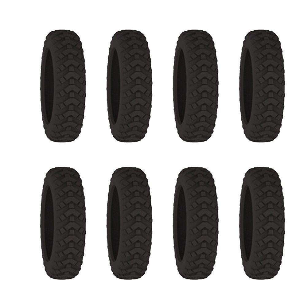 8PCS/Set Silicone Suitcase Wheels Protection Cover Trolley Box Casters Cover Luggage