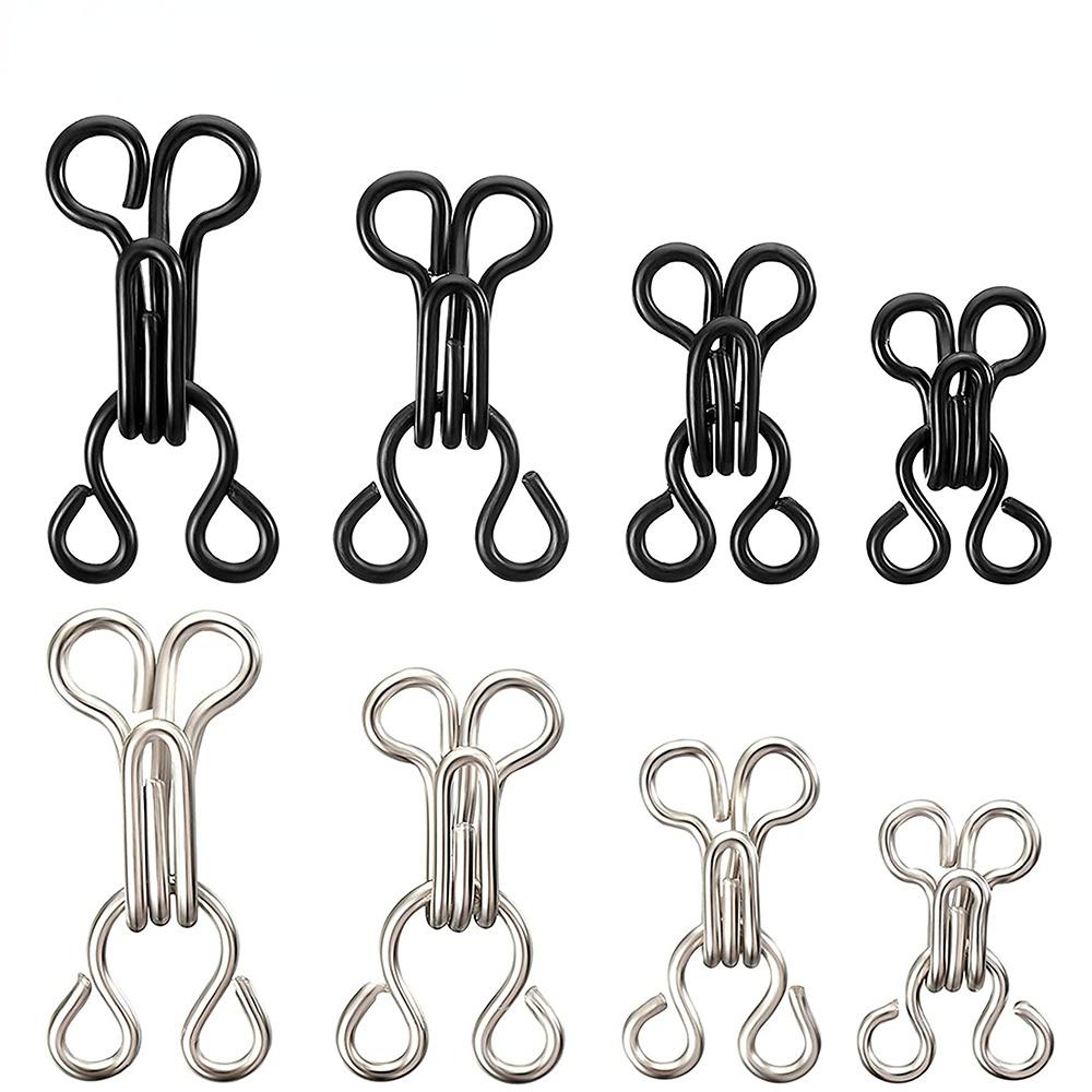 100Pairs Invisible Sewing Hook and Eye Closure for Clothing Bra Jacket Hooks Replacement Sewing Craft Buckle Garment Accessories