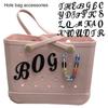 English Letter Bag Handbag Hole Charm Beach Tote Decoration Soft EVA A-Z Alphabet Letter DIY