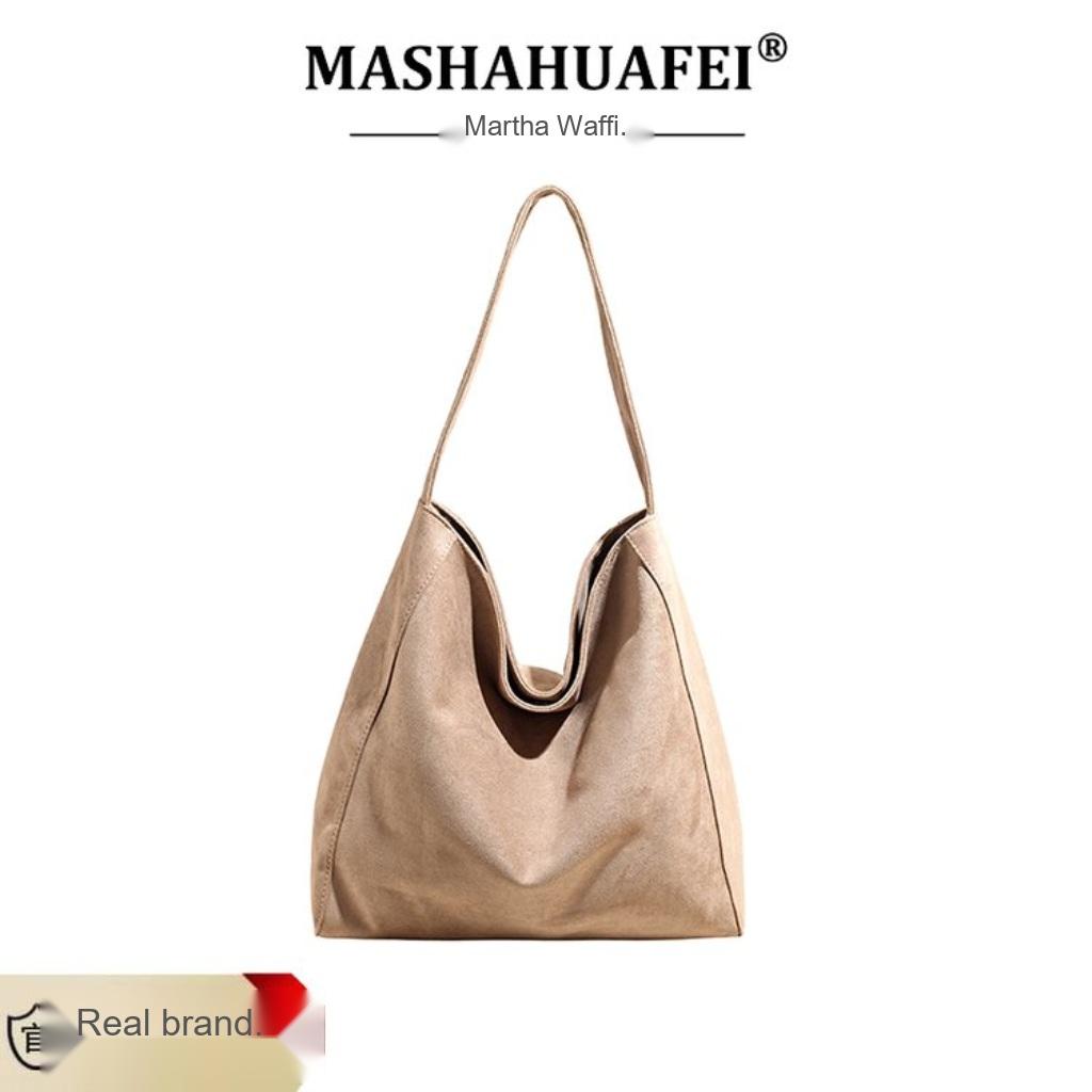Shoulder Bag Women Velvet Large Capacity for Office and Daily Use