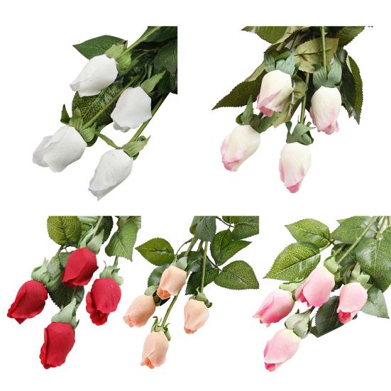 4 шт. цветочный декор, устойчивый к выцветанию, устойчивый к истиранию, экологически чистый, популярный, декоративный, ассорти, искусственная роза на юбилей