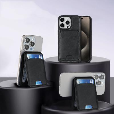 Кошелек для карт Подставка для телефона PU кожа Магнитный держатель для карт Чехлы для телефона Подставка-кронштейн с подставкой для iPhone 13/14/15/16