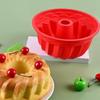 Silicone Fluted Tube Pans 3D Bread Baking Pans Round Baking Silicone Molds  for Cake