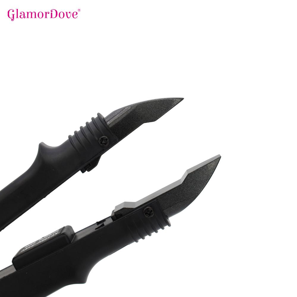 GlamorDove Professional K-Tip Hair Extension Tool Kit with Clips, Tail Comb, Keratin Bond Cutter, Heat Shields & Velcro
