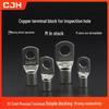 CJH SC70-8/10/12 Медный наконечник-клемма Фиолетовый терминал с инспекционным отверстием
