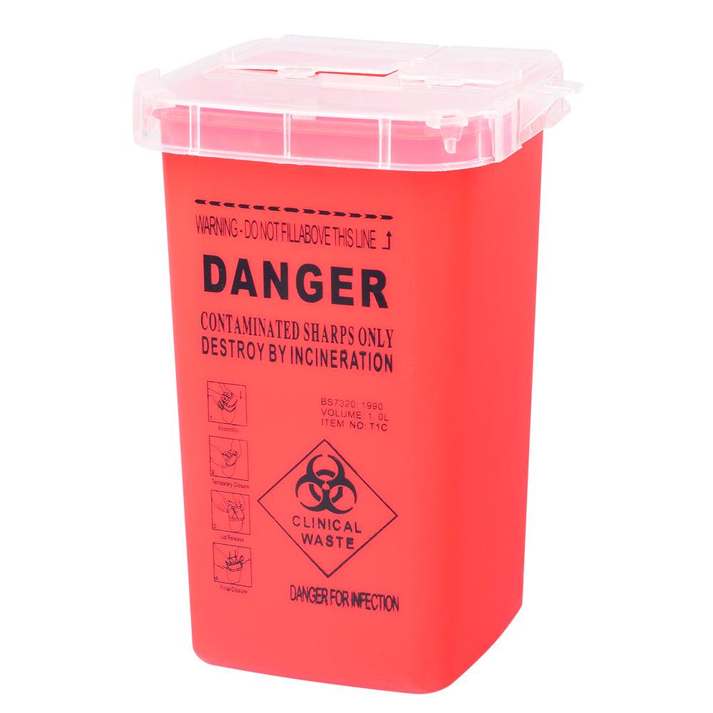 Одноразовое ведро для утилизации игл для микроблейдинга