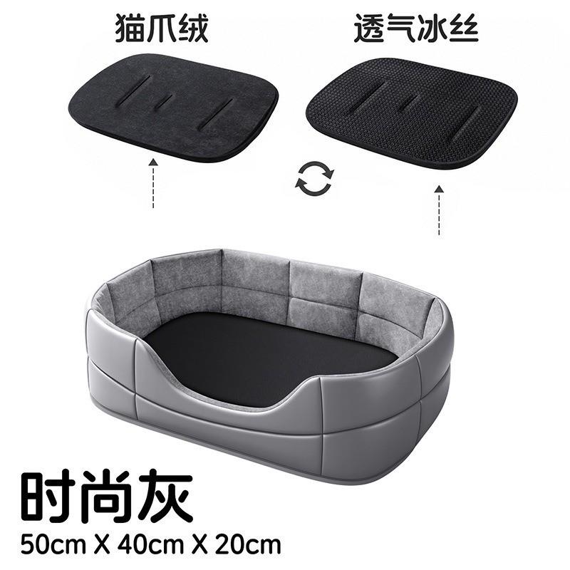Портативная водонепроницаемая крышка-сиденье для домашних животных в машину, водонепроницаемая кожаная подстилка-кровать для собак, коврик-переноска для путешествий, маленькие, средние