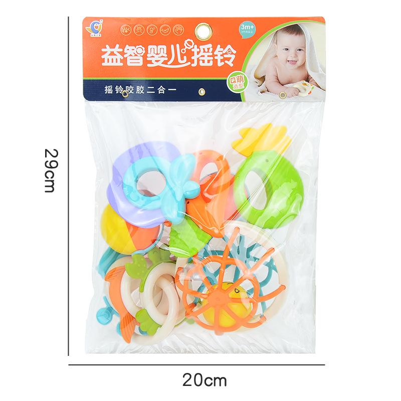 Набор подарочных погремушек для рук младенца, сумка-колокольчик с зубной пастой для новорожденных, звучащая игрушка для 0-1 года