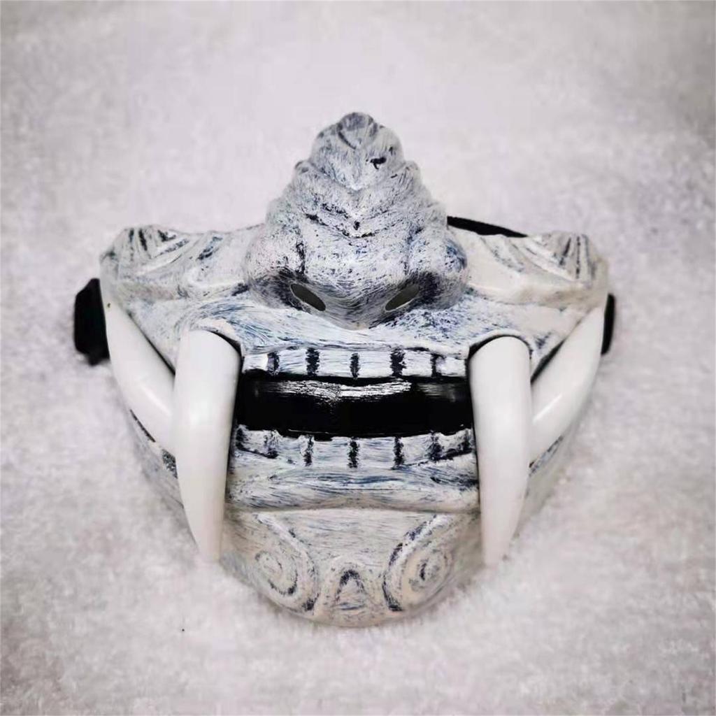 Японская маска Хання Демон Они Сам-урай НО Кабуки Праджня Дьявол Половина маски Косплей