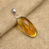 Honey Topaz Gemstone Handmade 925 Solid Sterling Silver Jewelry Pendant For Women