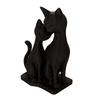 3D-печатная фигурка кошки, скульптура из переплетающихся кошек, современная статуэтка черной кошки для дома, гостиной, офисного стола, декора полки