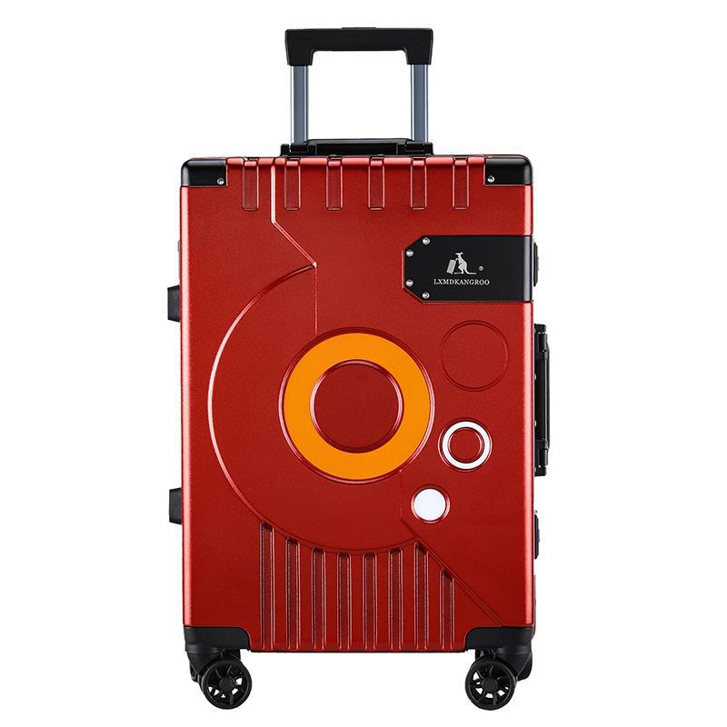 New Aluminum Frame Luggage Travel Fashion Trolley Case Universal Wheel Technology Luggage Luxury 20‘’ Carry On Cabin Suitcase