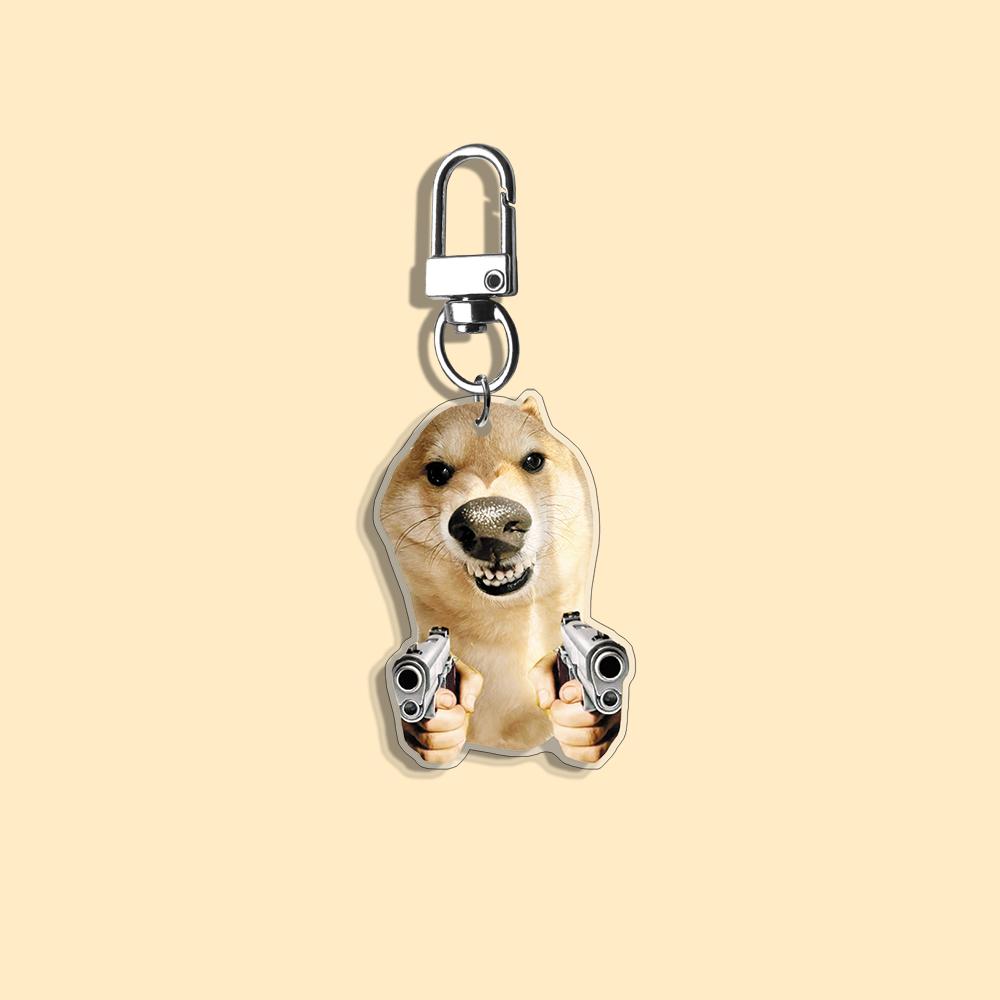 Funny Cat Keychain Student Gift Bag Women's Bag Cute Things Gift For Best Friends Cartoon