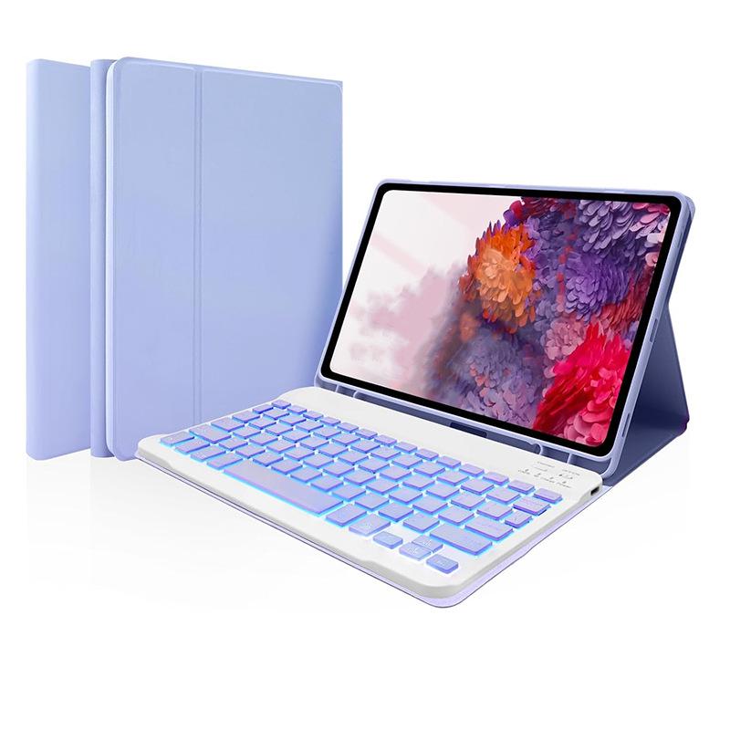 IPad Pro 11" (2018-2022 гг.) Bluetooth-клавиатура с подсветкой и защитный кожаный чехол с мышью