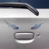 Автомобиль Авто Мотоцикл Наклейка на кузов 3D Орел Крылья ангела Стиль значка Металлические алюминиевые наклейки Серебристый/Золотистый Внешние аксессуары