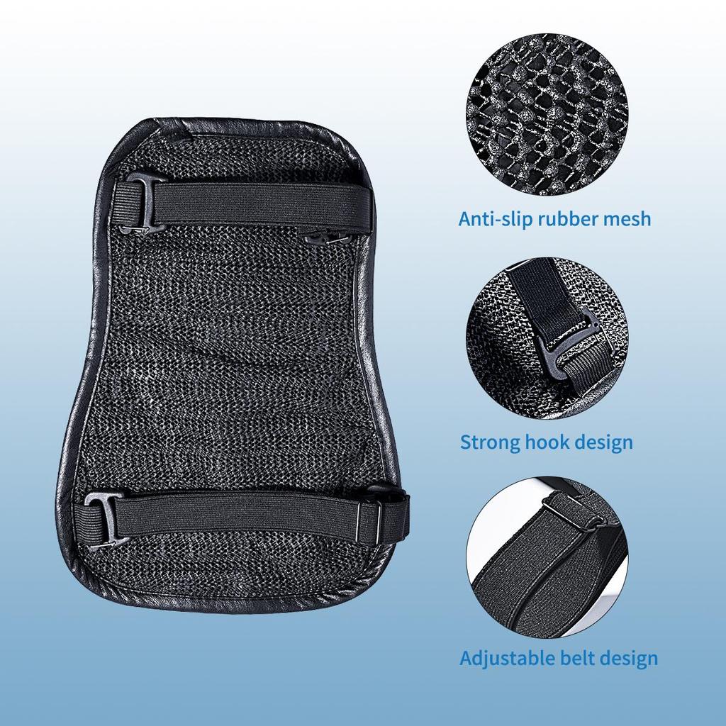 Foldable Motorcycle Seat Cushion,High Elasticity Gel 3D Honeycomb Comfortable Breathable Shock Absorption for Long Ride Seat Cushion