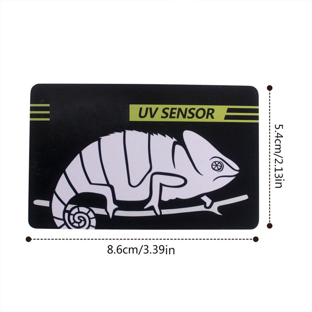 Reptile UVB Light Lamp Bulb Test Card UV Tests Paper Reptiles Terrarium Lamp Life Effective Tester Meter