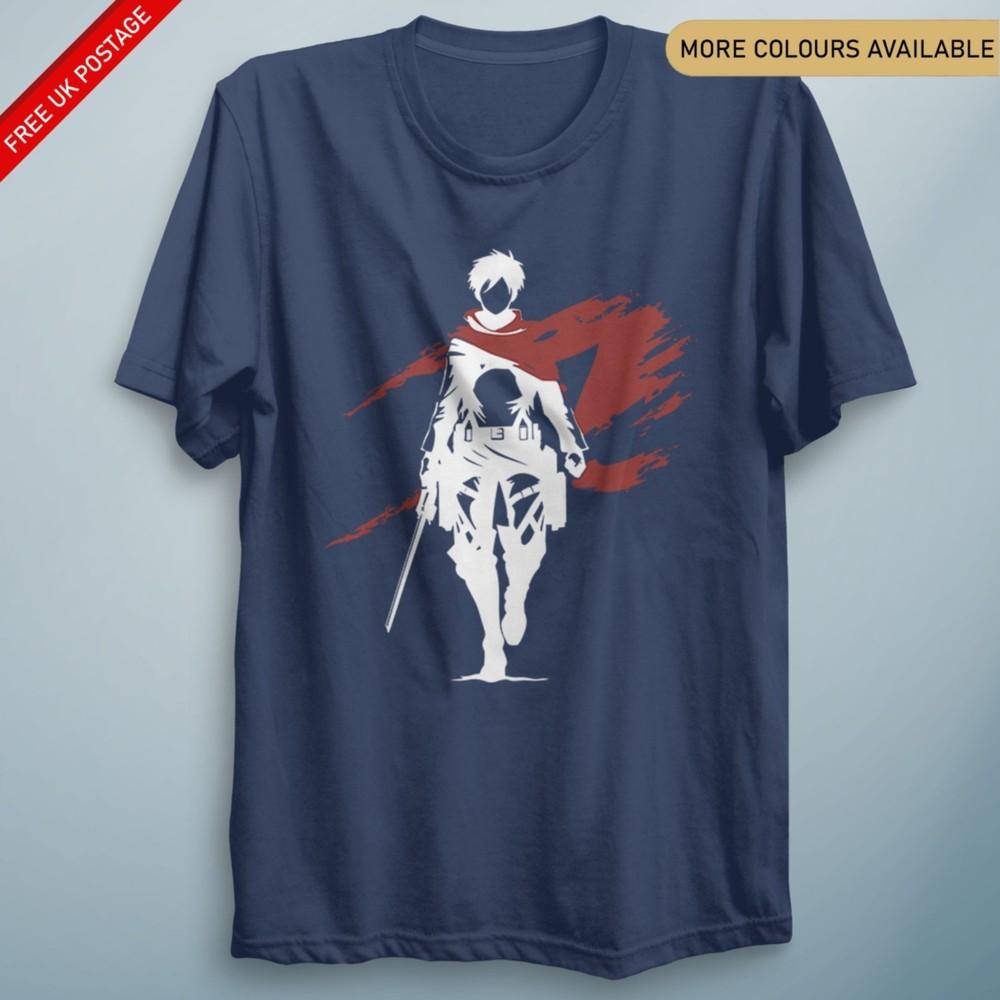 Eren Shadow AOT T Shirt Attack Anime Inspired Unisex Cosplay Top Gift Tee