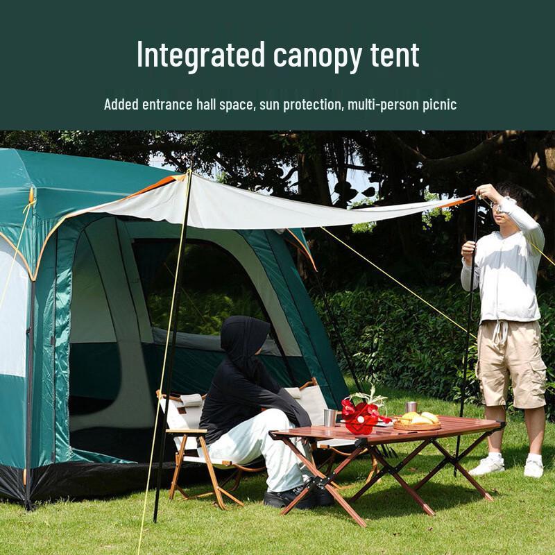 Large 8-12 Person Waterproof Sun-Proof Camping Tent