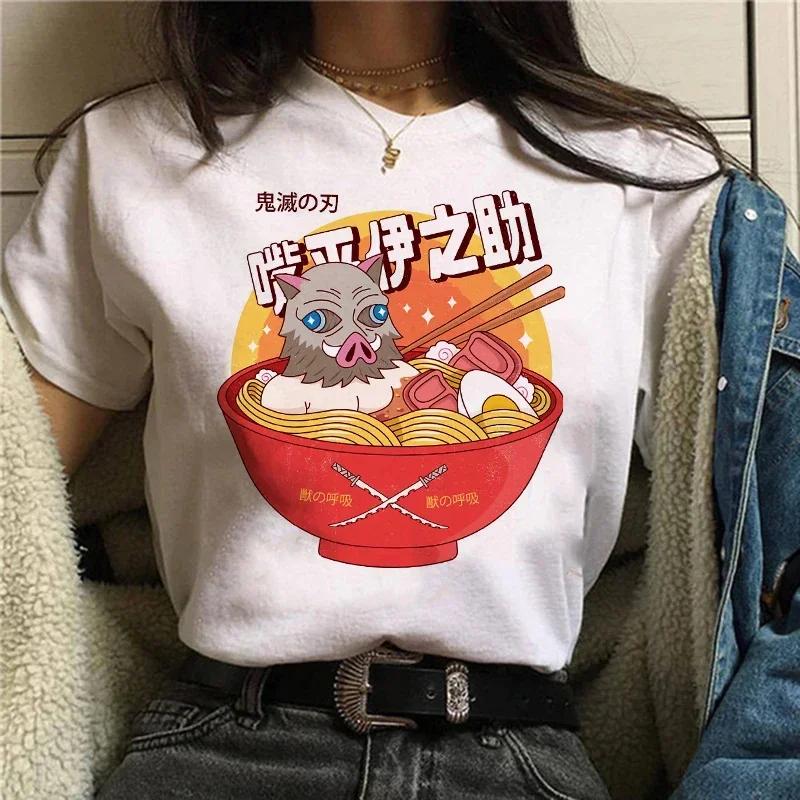 Demon Slayer T Shirt Women Kimetsu No Yaiba Nezuko Tshirt Female Tanjirou Kamado Graphic Tee Shirt Japanese Anime Manga T-shirt
