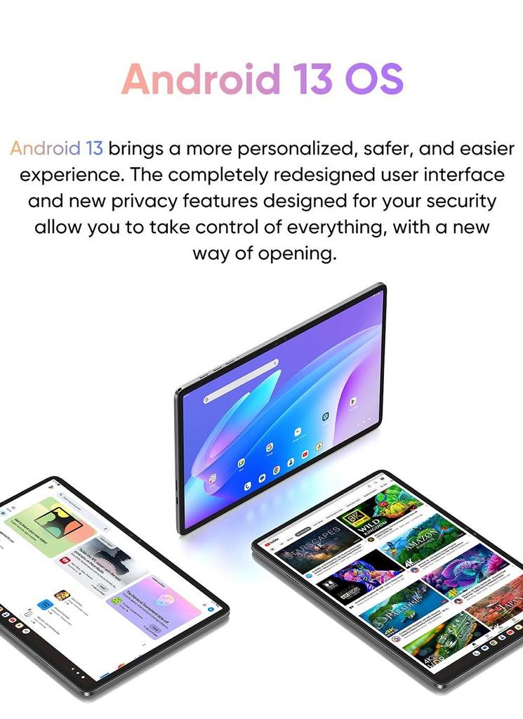 N-one Планшет NPad Q 10,1 дюйма, восьмиядерный процессор MTK8183, ОС Android 12, 4 ГБ ОЗУ, 64 ГБ встроенной памяти, 5G Wi-Fi, аккумулятор BT5.0, 6600 мАч