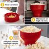 The Original Hotpop Microwave Popcorn Popper, Silicone Popcorn Maker, Collapsible Bowl BPA-Free and Dishwasher Safe