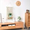 Wall Hanging Shelves Plant Shelf Rope Wooden Hanging Storage Floating Shelves Macrame Wall Hanging Shelf For Bedroom Bathroom Living Room