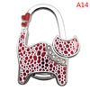 Cat Shape Folding Handbag Hook Holder Purse Hanger Table Edge Hanging Hooks