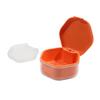 Invisible Braces Retainer Cleaner Box with Strainer Basket Travel Denture Bath Cleaning Box Mouth Guard Storage Case