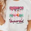 Canadian Snowbirds Flamingo T-Shirt, Sunbirds Non Snowbirds Oui, French English Tee, Fun Tropical Vacation Shirt, Winter Escape Top
