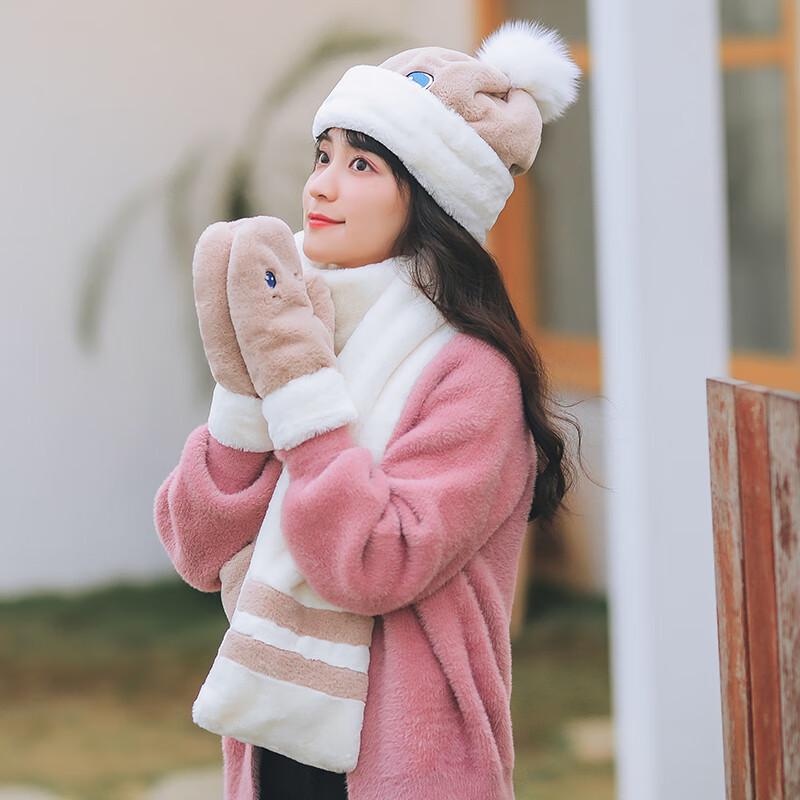 Women's Winter Hat Scarf Glove Set