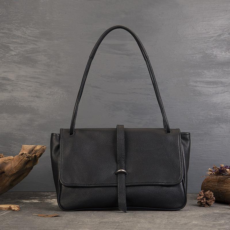 Сумка ручной работы, женская винтажная сумка-мессенджер премиум-класса, большая вместимость, сумка-тоут для поездок на работу через плечо под мышкой