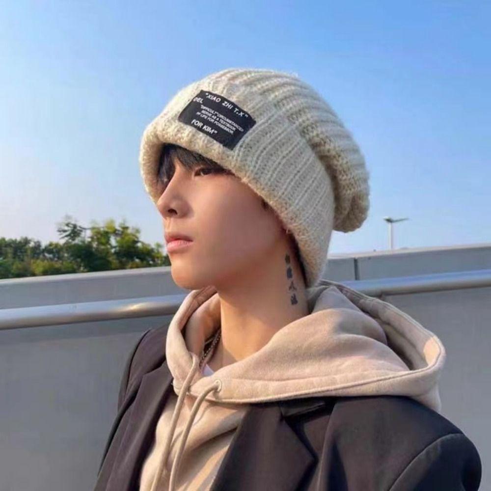 Multi Colors Knitted Beanies Solid Cute Warmer Bonnet New Female Beanie Caps Outdoor