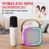 Professional Singing Karaoke Machine with Wireless Mic-Bluetooth Speaker for Home KTV Portable High Power Audio Entertainment