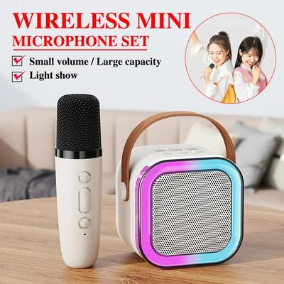 Профессиональная караоке-машина для пения с беспроводным микрофоном - Bluetooth-динамик для домашнего KTV, портативное аудиоразвлечение высокой мощности