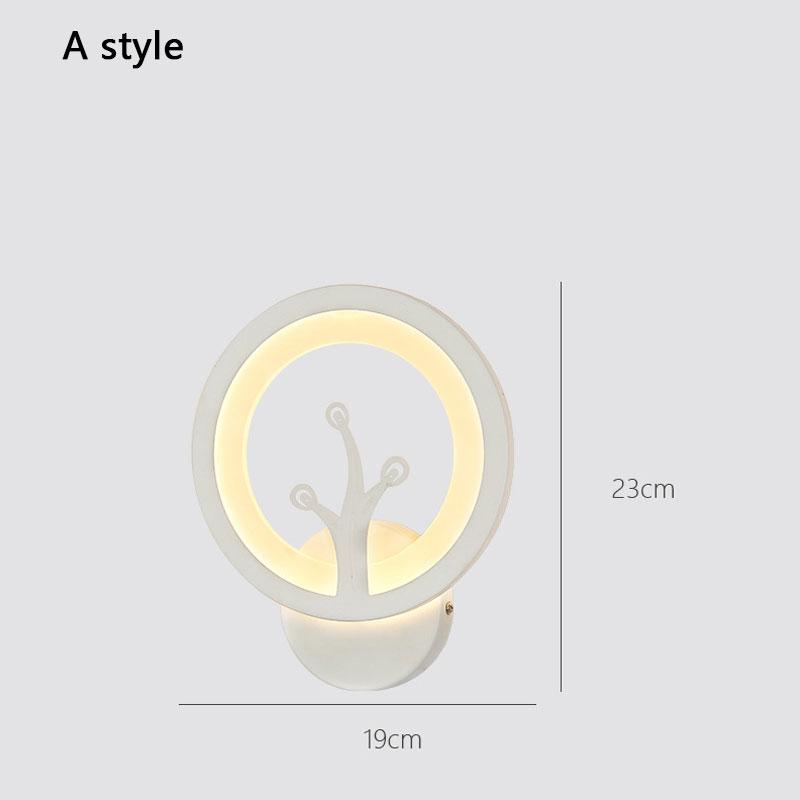 Современная простота в стиле лесной стены LED 12 Вт настенный светильник для столовой, кухни, спальни, балкона, фойе, кабинета, настенный светильник