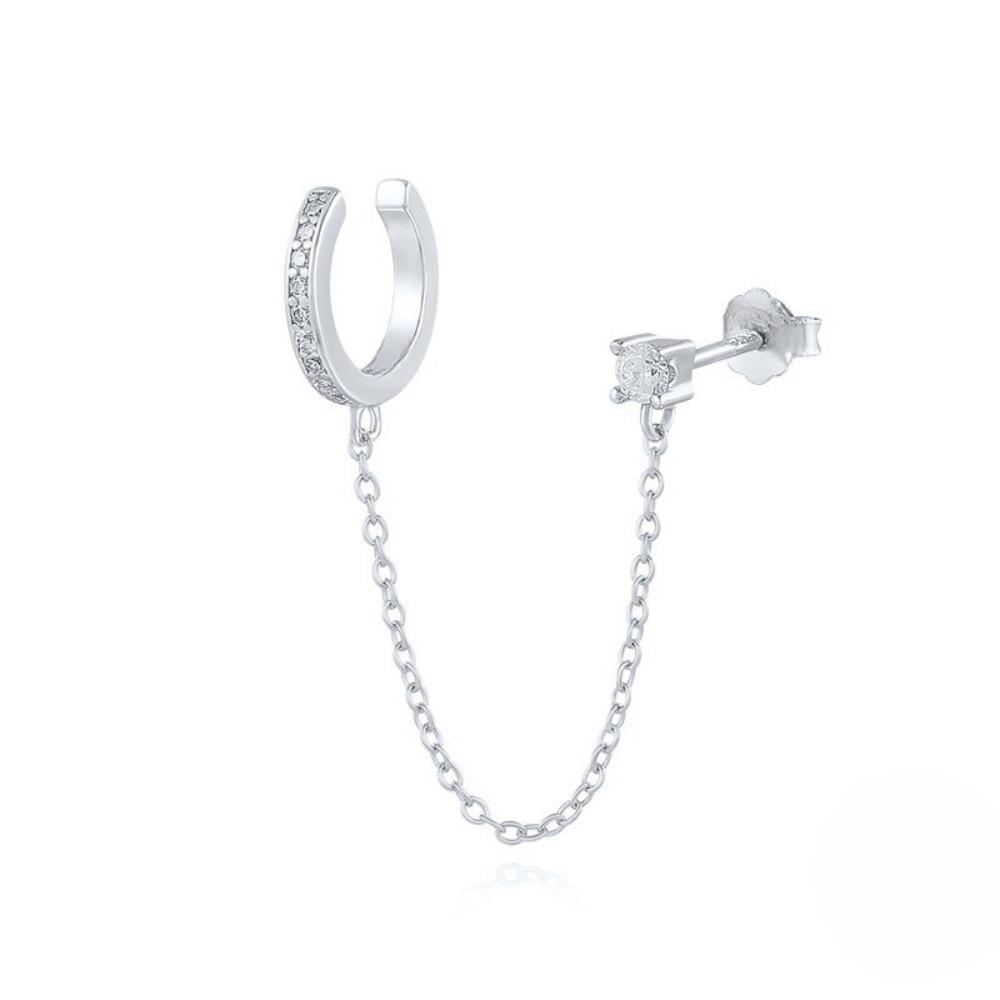 Серьги-подвески Цепочка Зажимы-клипсы на уши Стиль Ear Cuff Серьги в стиле Helix Простой стиль Серьги для козелка Ухо