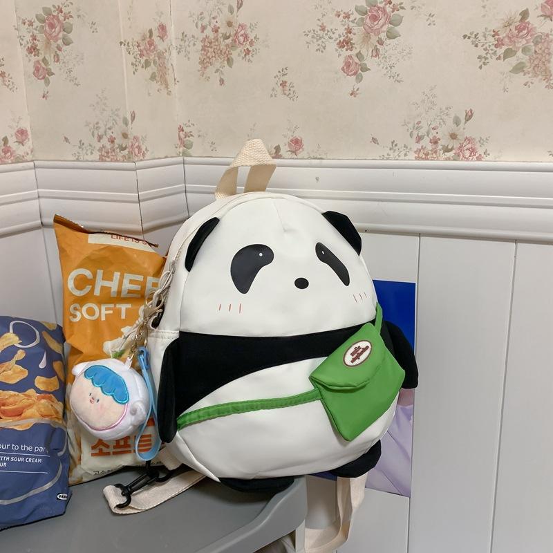 Литературный стиль большая вместимость наплечная сумка милый панда узор ученик средней школы школьная сумка рюкзак для девочки