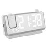 LED Projection Clock Large Display Color Screen Mirror Digital Electronic for Home Bedroom Desktop Snooze Wake Up