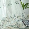 Тюлевые шторы с вышивкой, пасторальные цветочные, романтические, винтажные, прозрачные занавески для гостиной, спальни, кабинета, балкона, эркера, домашний декор