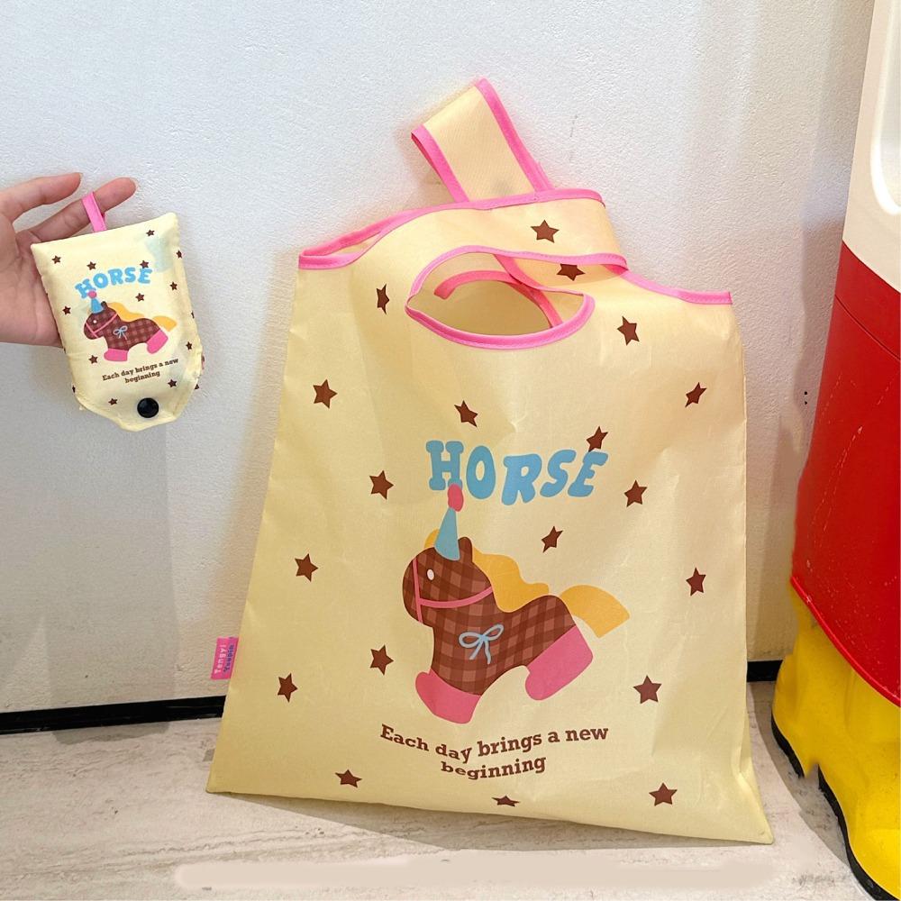 Reusable Eco-Friendly Bag Kawaii Cartoon Handbag Tote Bag Foldable Shopping Bag  Men