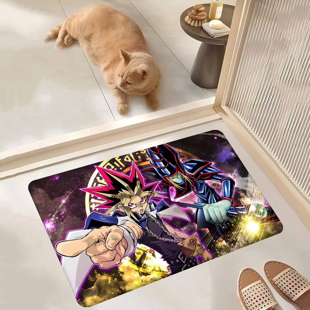 1PC Anime Y-Yu G-gi O-oh Bathroom Mat Anti-slip Absorb Water Long Strip Cushion Bedroon Mat Welcome Doormat