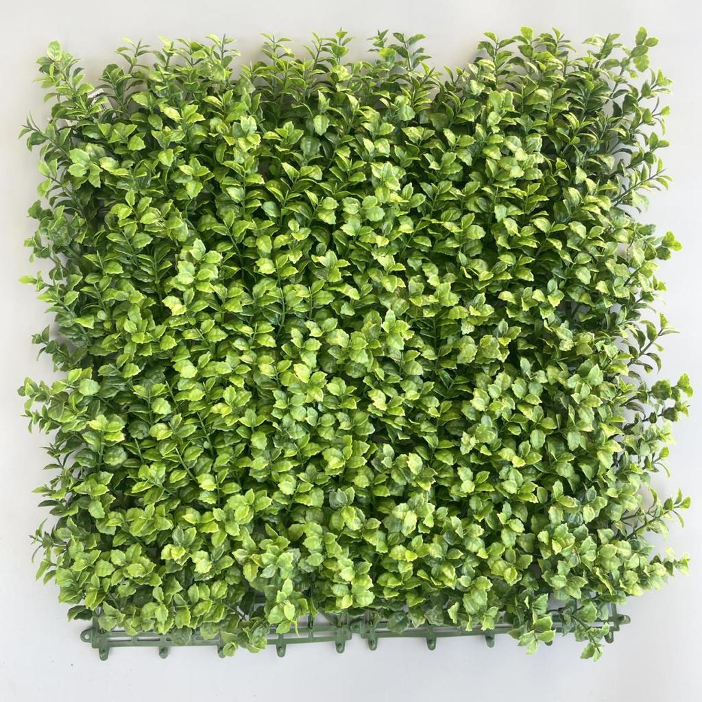 50×50cm Artificial Green Plant Wall - Plastic Vertical Garden, Fake Flower Wall, Synthetic Turf Background