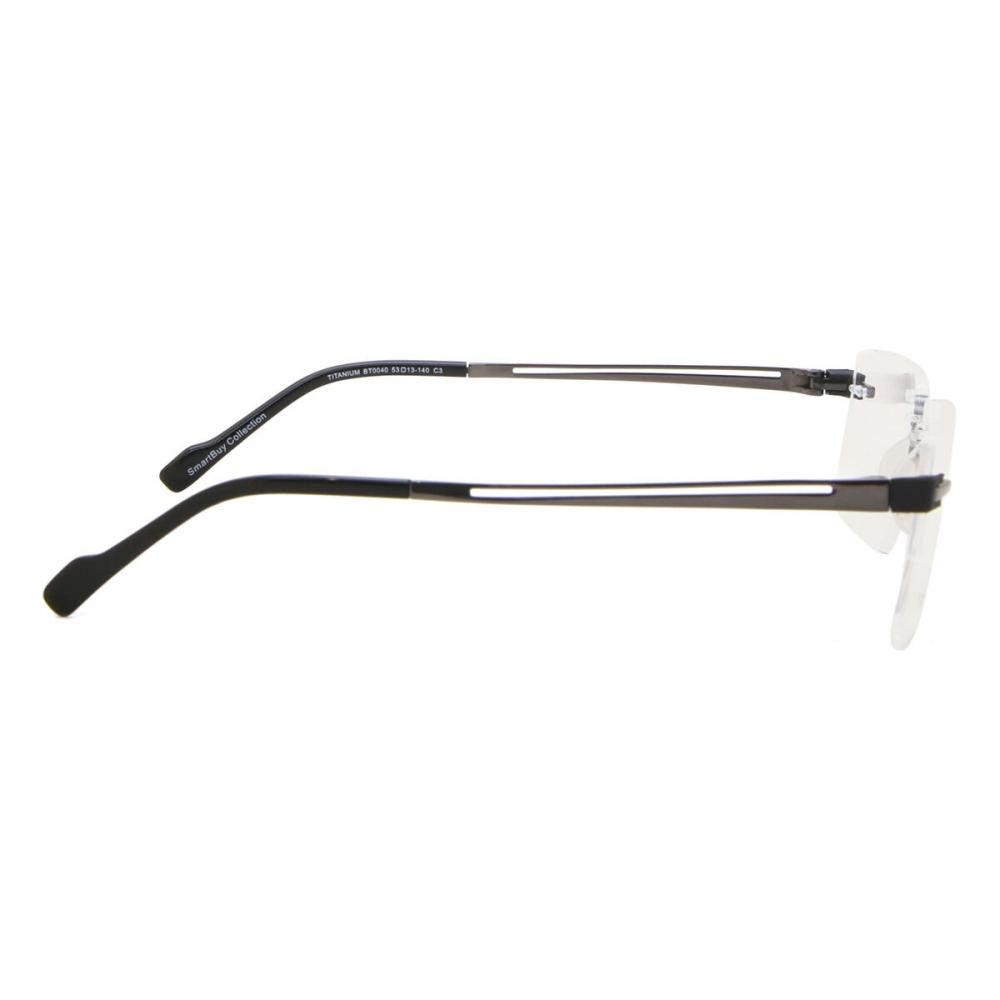 Rimless Rectangle Gunmetal Smartbuy Collection Harrine Bt0040 C3 Fashion Unisex Eyeglasses