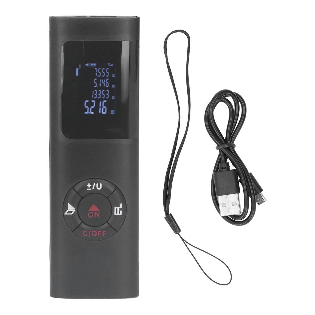 Лазерный измеритель расстояния аккумуляторный 60м цифровой дисплей инструмент для измерения в строительстве