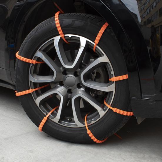10 шт. Универсальные противоскользящие цепи для снега Легкая установка Многоразовые Противоснежные цепи Тросы для сцепления со льдом