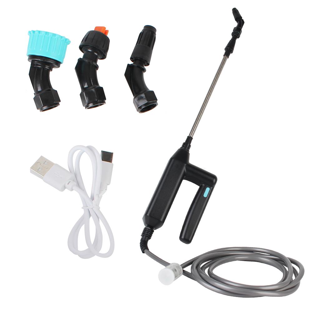 3M Hose Telescopic Handle with 3 Mist Nozzles Battery Powered Sprayer Wand 7.4V Rechargeable Electric Water Sprayer